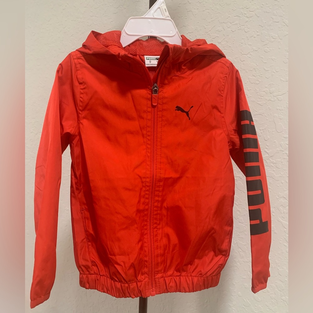 Puma red windbreaker toddler jacket Size 3 T